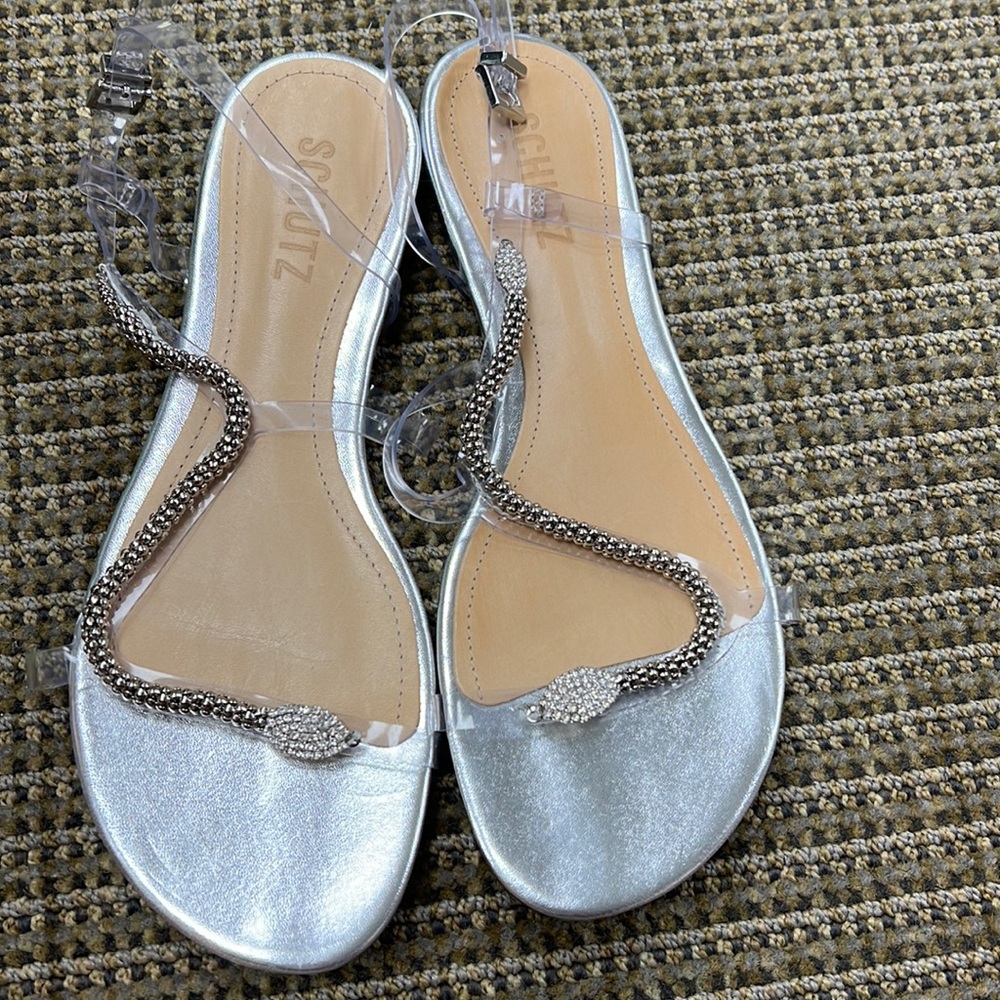 Schultz snake flat sandals